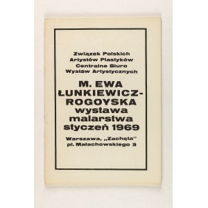HANNA PTASZOWSKA, M. Ewa Łunkiewicz - Rogoyska. Wystawa malarstwa