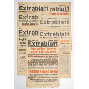 Extrablatt der Krakauer und Warschauer Zeitung
