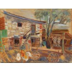 Teresa Roszkowska (1904 Kijów - 1992 Warszawa), Zagroda w Kazimierzu Dolnym, 1941