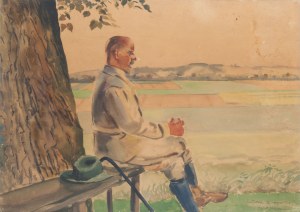 Rafał Malczewski (1892 Kraków - 1965 Montreal), Portret Jacka Malczewskiego, 1926