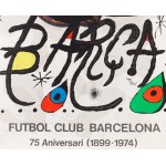 Joan Miro (1893 Barcelona - 1983 Palma de Mallorca), Plakat na 75. rocznicę FC Barcelony , 1974