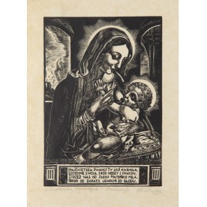Stanisław Rolicz (1913 Mandżuria - 1997 Sopot), Madonna karmiąca, 1942