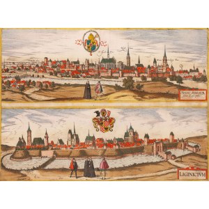 Frans Hogenberg, Georg Braun, Mapa Nysy i Legnicy, około 1618