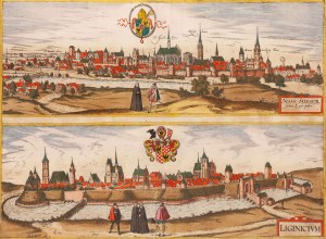 Frans Hogenberg, Georg Braun, Mapa Nysy i Legnicy, około 1618