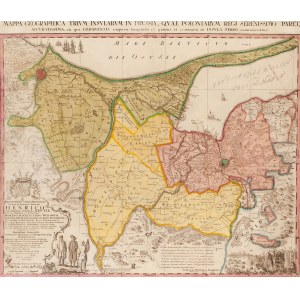 Johann Friedrich Endersch (1705 Turyngia - 1769 Elbląg), Mapa Żuław Wiślanych