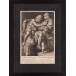 Gérard Audran (1640 Lyon - 1703 Paryż), Eneasz ratujący Anchizesa z płonącej Troi wg Leonella Spady