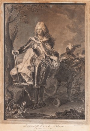 Jean-Joseph Balechou (1715 - 1765), August III Sas, król Polski, XVIII