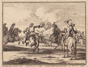 Gabriel Bodenehr (1664 Augsburg - 1758 Augsburg), Bitwa według Georga Philippa Rugendasa I, 1668/1724