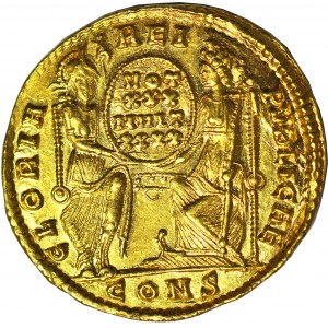 Cesarstwo Rzymskie, Konstancjusz II (August 337-361 ne), Solid, mennica Konstantynopol