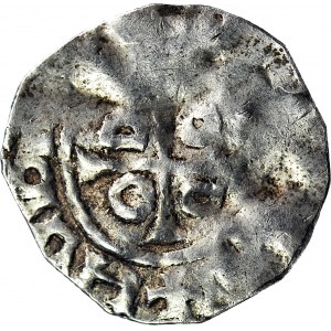 RRR-, Bolesław I Chrobry 992-1025, Wielkopolska, +JIVA/O-D-D-O, Denar, R7