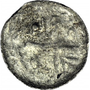 R-, Władysław I Herman 1081-1102, Denar, Głowa św. Jana, włosy długie
