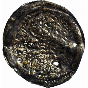 RR-, Bolesław V Wstydliwy 1243-1279, Denar, ok. 1254, Kraków, Św. Stanisław, Św. Wacław