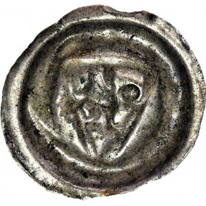 RR-, Pomorze Gdańskie, Sambor II 1217-1278, Brakteat, Gryf w tarczy, R6