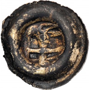 RRR-, Pomorze Gdańskie, Sambor II 1217-1278, Brakteat, Ptak na mieczu, niekatalogowany
