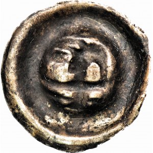 RRR-, Pomorze Gdańskie, Sambor II 1217-1278, Brakteat, Ptak na mieczu, niekatalogowany