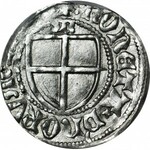 RR-, Zakon Krzyżacki, Konrad III von Jungingen 1393-1407, Szeląg, Malbork, litera M, R4
