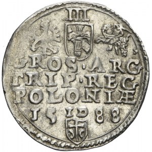 R-, Zygmunt III Waza, Trojak 1588, Olkusz, R3
