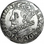 Zygmunt III Waza, Trojak 1600, Kraków, głowa w lewo, menniczy