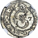 Zygmunt III Waza, Szeląg 1617, Wilno, menniczy,