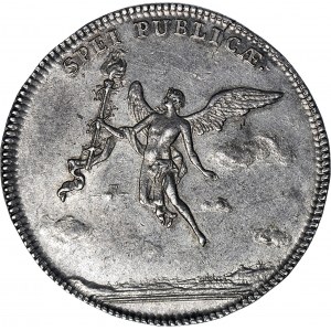 August III Sas, 2/3 talara (gulden zaślubinowy) 1747, Drezno, piękne