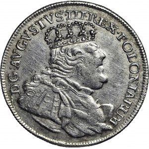 August III Sas, Ort 1754, Lipsk, ładny