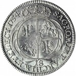 R-, August III Sas, Ort 1754, rzadkie popiersie, menniczy