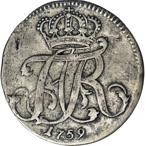 R-, Pomorze zachodnie, Adolf Fryderyk 4 grosze 1759, Strzałów