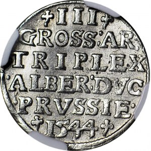 Lenne Prusy Książęce, Albert Hohenzollern, Trojak 1544, Królewiec