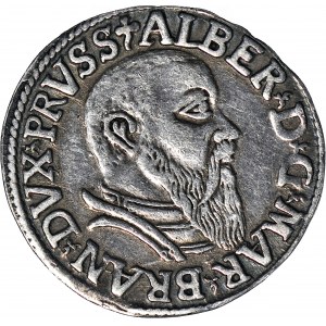 Lenne Prusy Książęce, Albrecht Hohenzollern, Trojak 1542, Królewiec