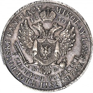 R-, Królestwo Polskie, Aleksander I, 5 złotych 1830 KG, najrzadsze, Berez. 15 zł