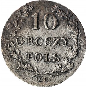 Powstanie Listopadowe, 10 groszy 1831, łapy orła zgięte