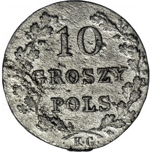 Powstanie Listopadowe, 10 groszy 1831, łapy orła zgięte