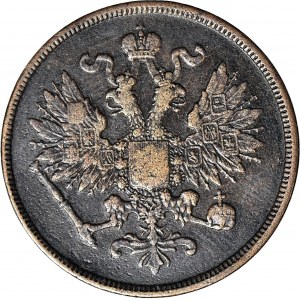 Zabór Rosyjski, 2 kopiejki 1861 BM, Warszawa