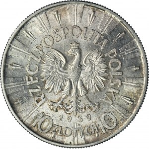 10 złotych 1939, Piłsudski, menniczy