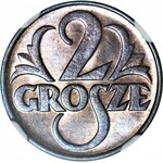 2 grosze 1936, mennicze, kolor RB