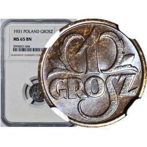 1 Pfennig 1931, postfrisch, Farbe BN