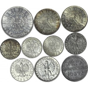 Zestaw 10 monet II RP