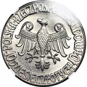 R-, 10 złotych 1964 Kazimierz Wielki bez napisu PRÓBA