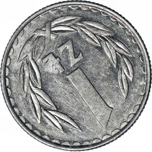 R-, 1 złotych 1984, odwrotka 140 stopni w prawo, rzadkie