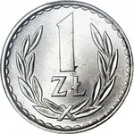 RR-, 1 złoty 1982 wąska data, b. rzadkie