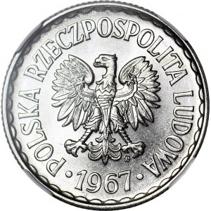 1 złoty 1967, rzadkie, mennicze