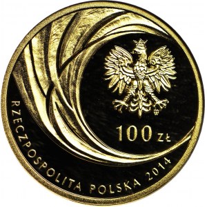 100 złotych 2014, Jan Paweł KANONIZACJA, złoto