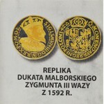 Replika dukata malborskiego 1592 w złocie