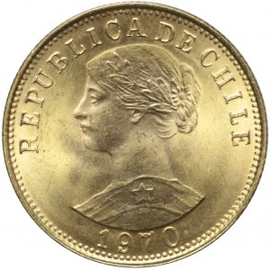 Chile, 50 pesos 1970, mennicze
