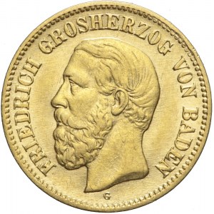 Niemcy, Badenia, 5 marek 1877 G, Fryderyk I, rzadkie