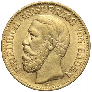 Niemcy, Badenia, 10 marek 1876 G, Fryderyk I