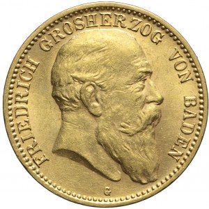 Niemcy, Badenia, 10 marek 1907 G, Fryderyk I