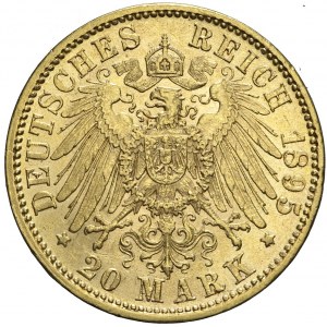 Niemcy, Bawaria, 20 marek 1895 D, Otto