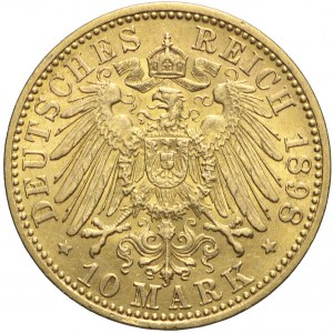 Niemcy, Prusy, 10 marek 1898 A, Wilhelm II