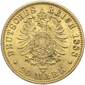 Niemcy, Prusy, 20 marek 1888 A, Fryderyk III